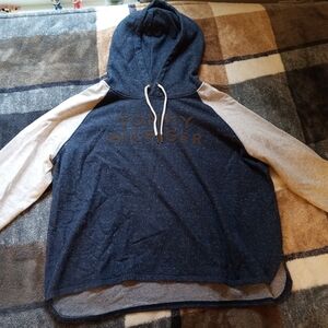 Tommy Hilfiger Navy and Gray Hoodie